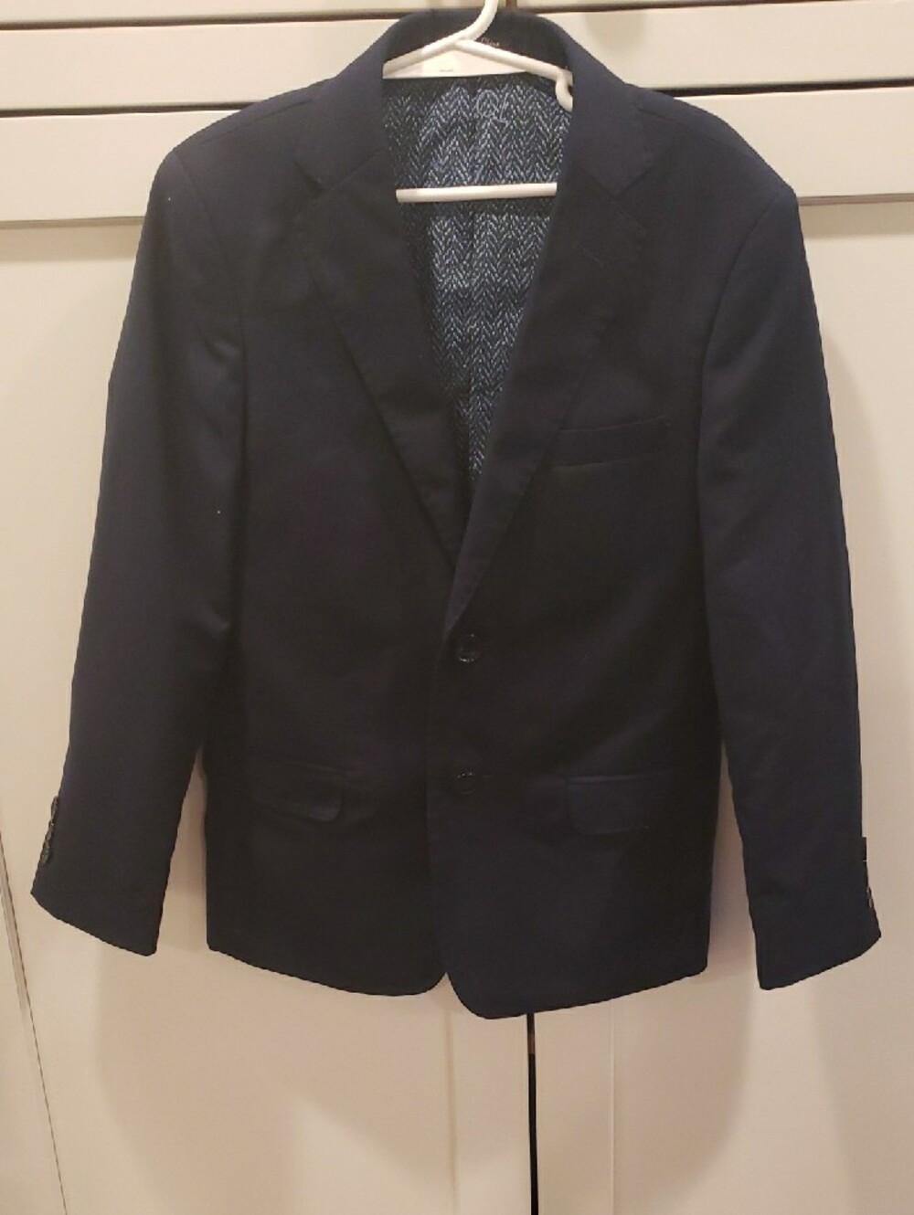2 Boys' T.O.  2-Button Blazer - Classic  1 Black 1 Navy Tailored Style - Picture 6 of 9